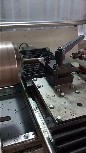 Homemade CNC Lathe Cutting Steel | Mach3 Control #diy #cnc #lathe #mach3