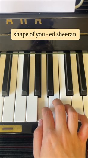 Vincent Music on Instagram: "shape of you - ed sheeran right hand tutorial #vincentmusic #piano #edsheeran"