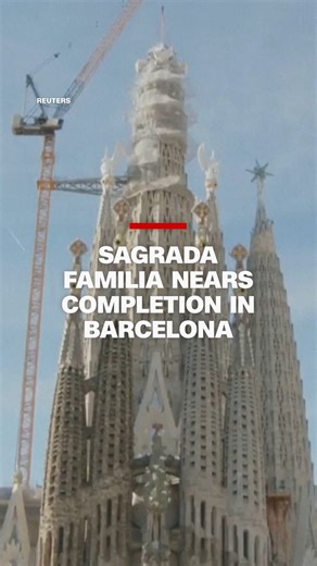 Antoni Gaudi's Sagrada Familia in Barcelona is edging towards completion with the installation of the upper arm of the tower dedicated to Jesus Christ. | CNN