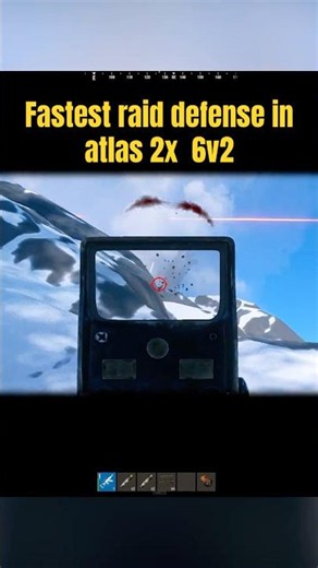 fastest raid defense - ATLAS 2x #rustconsole #rust #rustgame #rustraiddefense #rustрейд #gaming