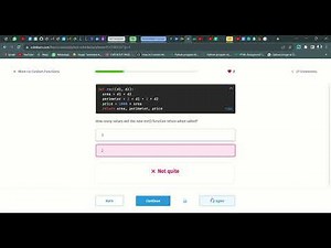 71 More on Custom Functions | Introduction to Python | Sololearn