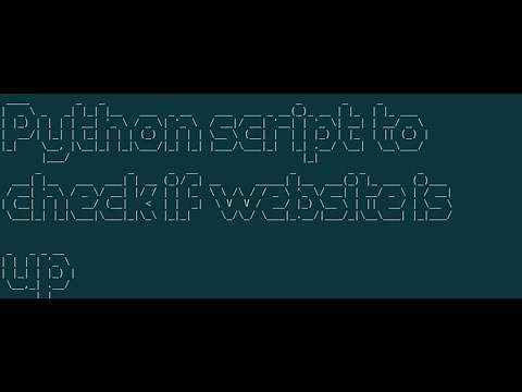 Python Script to check if the website is up using Requests, BeautifulSoup4 & send email if its down