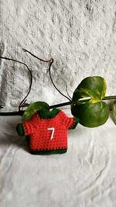 Portugal world cup crochet jersey #crochet #ronaldo #shorts