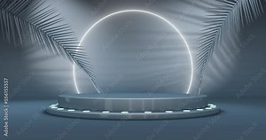 Product Placement mockup background glowing light loop abstract logo placement