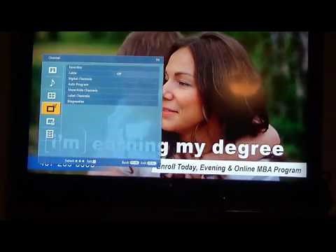 how to rescan channels on your old SONY tv