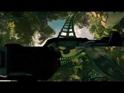 360/ VR Video Dinosaur Roller Coaster Experience - Jurassic World Virtual Ride