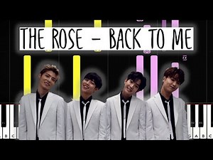 The Rose - Back to me | Cover & Tutorial Piano | Free MIDI & Sheets