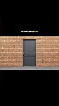 How to Install a Fire Exit Door with Emergency Exit Push Bar / Pad #securitydoors #fireescape