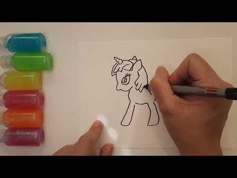 My Little Pony Magic Drawing ASMR | From Sketch to Color to Toy Surprise