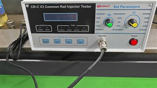 Diesel Injector Tester Tool Kit, CR-C Multifunctional Common Rail Injector Tester S60H Fuel Nozzle Tester 0-60MPa Pressure Gauge 【FUNCTION】For testing injection nozzle opening pressure &chattering. Leakage test & spray pattern. Atomization & chatter characteristic tests. 【FOR CR-C TESTER】CR-C common rail injector tester is only for electromagnetic injector, it is not with piezo function, if you need buy more professional device which covers electromagnetic injector,and also covers piezo injector