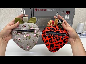 How to Make a Cute Strawberry Coin Purse Step by Step!
