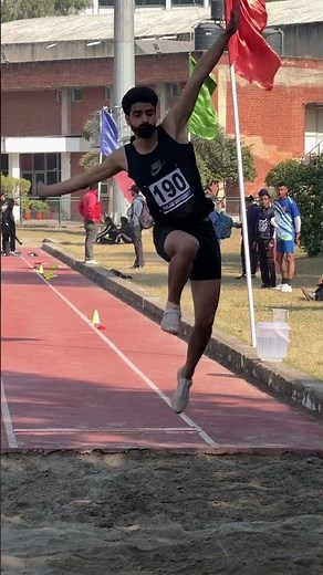 Long jump men inter university game #newsong #song #haryanvi #trackwork #olympicsport