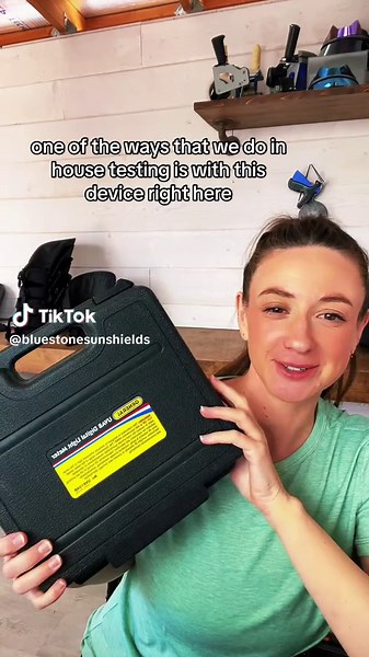 Explaining how to test UVA and UVB rays using a digital light meter #bluestonesunshields #sunprotection #skincare