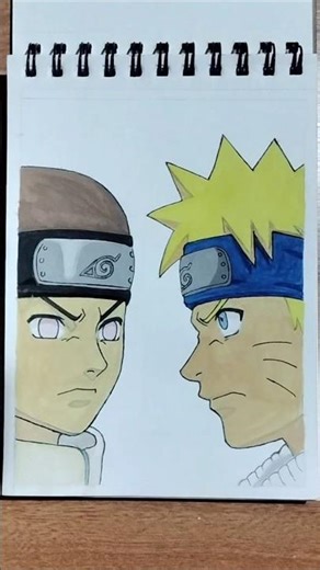 Destiny can be changed! ✨ Naruto & Neji Full Coloring #shorts #colouring #drawing