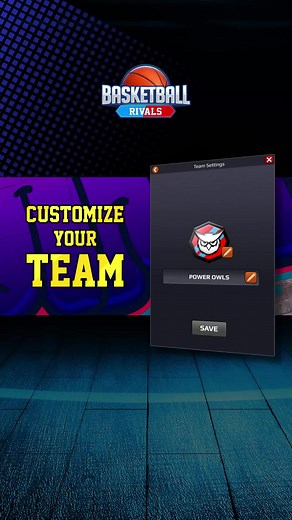 📣 Customize your team! 👉 If you are the Captain, you can now design a new logo 🛡️ for your team and rename it! ⚽ What's the team you support in real life and want to play for in-game? #BaskteballRivals #BasketballWorld #Basketball #BasketballGame #BasketballLife