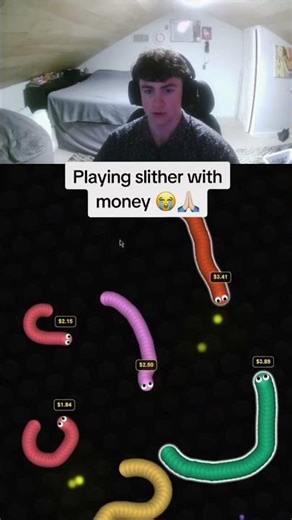 Playing slither with money 😭🙏🏻 #shorts #unemployed #funny #slitherio