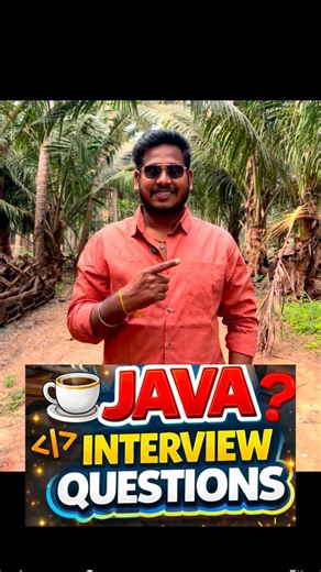 Tech Champs by rev on Instagram: "Java Interview Questions you MUST know before your next interview 🚀 ... Comment "Java" if you want the complete PDF / full document 👇🔥 ... Freshers & experienced candidates – save this 🔥 Real interview-level questions with clear answers 💯 ... This reel covers frequently asked Java interview questions from Core Java & Multithreading, explained in an interviewer’s point of view. ✔️ Concept clarity ✔️ Real interview questions ✔️ Easy explanations ✔️ Perfect fo