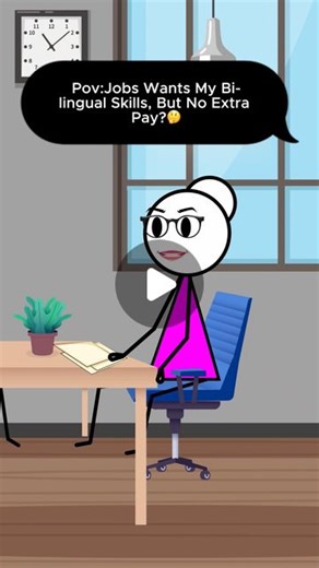 ToonTribe Animation | Ever had a job that wanted your multilingual skills without paying extra? 😒💸#fyp #foryou #viral #worklife #workout #art #animation... | Instagram