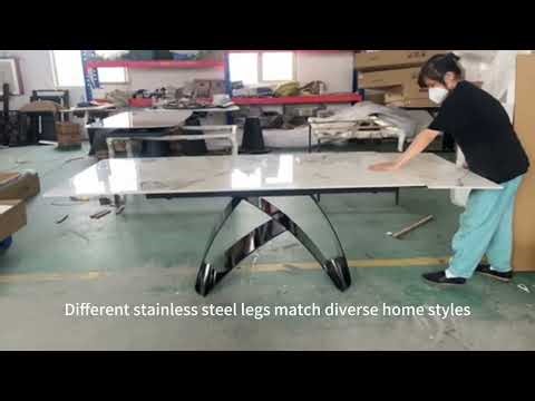 Extendable Sintered Stone Dining Table | Factory Assembly & Review (Space-Saving Magic!)