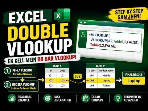 Nested VLOOKUP Formula in Excel | Beginner Friendly Guide