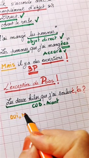 Accord du participe passé, Souviens-toi des 3P ! Prix, Poids et temps Passé (durée)... Apprendre facilement le français 🇫🇷 #orthographe #mamaîtresse1 #apprendrelefrançais #learnfrench #frenchclass #frenchlanguage | Ma Maîtresse