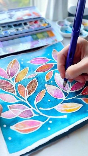 1.7M views · 14K reactions | Another feature I love about watercolour pencils is that you can sketch with them without worrying about any graphite lines showing through your final painting. When you start painting with watercolours, these pencil lines blend beautifully into the flow, becoming completely invisible. No erasing needed! ☺️️ | Natalia | Facebook