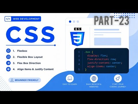 Flexbox Full Tutorial in One Video 🔥 | CSS Flexbox & Flex Direction Explained #webdevelopment #css