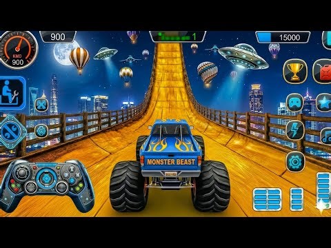 Monster Truck Mega Ramp Impossible Driver - 4x4 Ultimate Car Stunts GT Racing- Android GamePlay 2026