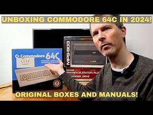 Unboxing The Commodore 64c - 38 Years later! Original Boxes and Manuals + Game Test!