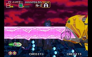 鸣少带你看 SEGA土星主机游戏 124《DARIUS GAIDEN》！_游戏热门视频