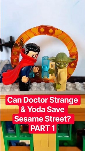 Can Doctor Strange & Yoda Save Sesame Street? PART 1 #lego #muppets #sesamestreet #marvel #parody