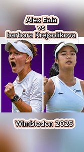 Alex Eala vs Barbora Krejcikova #alexeala #BarboraKrejcikova #wimbledon #trendingnow #photographychallengechallen#viralvideo #tennis | Patrick D Chua