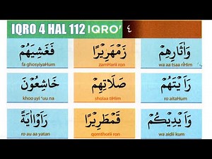 Iqro 4 (Hal 112). Belajar Baca Iqro' 4, Cara Cepat dan Mudah Membaca iqro cara baca iqro baca quran