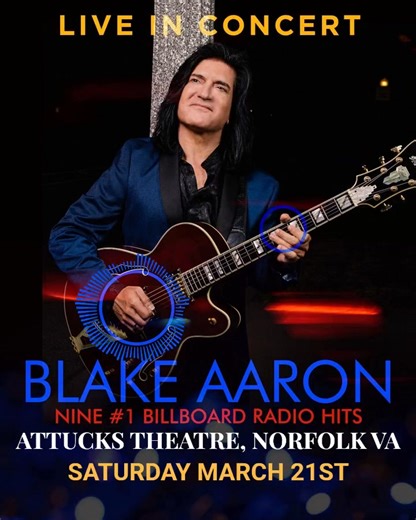 Catch nine-time Billboard #1 Hit guitarist Blake Aaron LIVE at Attucks Theatre in Norfolk. Orchestra section is selling fast! | Blake Aaron