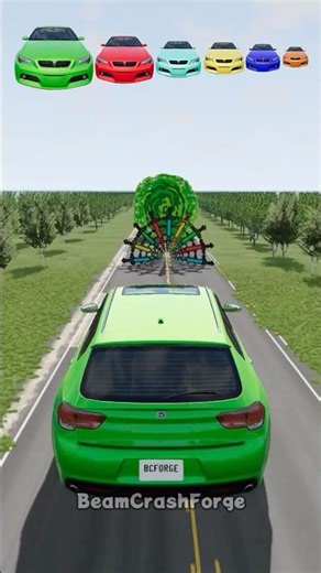 Big and Small Car vs Knife - BeamNG.drive #shorts