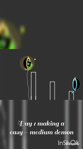 day 1 making easy - medium demon. #geometrydash #achromatic #gd22 #demon level