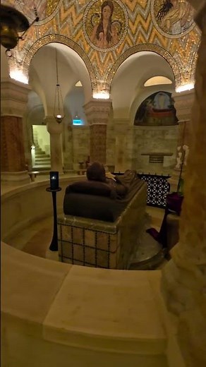 The place where the Blessed Mary fell asleep. Jerusalem, Israel #israel #dormition #jerusalem #mary