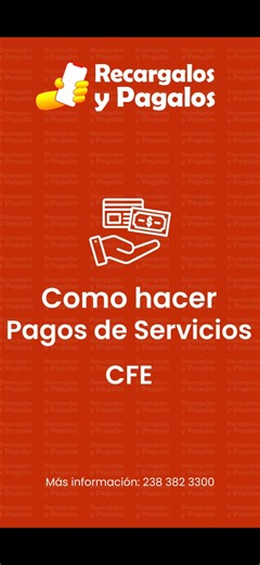  ¿Quieres pagar tu recibo de CFE fácil y rápido? En este video te mostramos un tutorial paso a paso para que aprendas a hacerlo desde Recárgalos y Págalos ✅ Ingresa a la app ✅ Selecciona “Pago de servicios” ✅ Elige CFE ✅ Captura tu referencia ✅ ¡Y listo! Sin complicaciones, sin filas, sin perder tiempo. Con Recárgalos y Págalos pagar tus servicios es más sencillo que nunca.  Hazlo hoy mismo y olvídate de los recibos atrasados. | Recargalos y Pagalos | Facebook