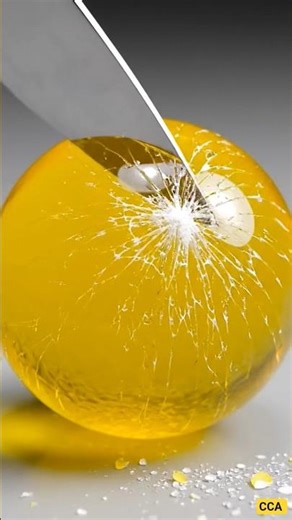 Cutting a Crystal Lemon 🍋 | Ultra Realistic Glass Cutting ASMR