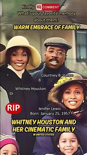 Whitney Houston and Her Cinematic Family: A Journey Through Iconic Movie Moments