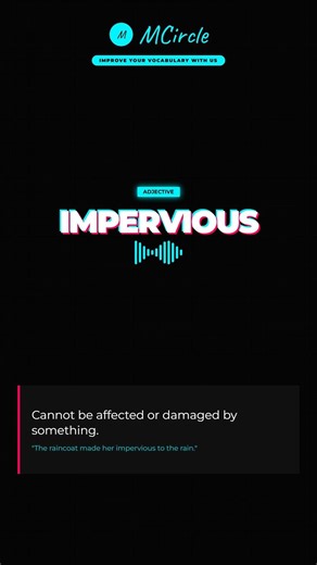Learn English: What is Impervious? | Vocabulary Shorts
