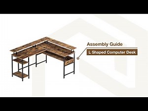 CPT016-RR L Shaped Computer Desk Assembly Guide （A）