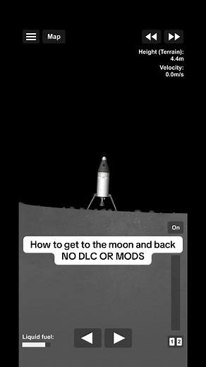 How to get to the moon and back no DLC or mods #sfs #spaceflightsimulator #tutorial #fyp #moon