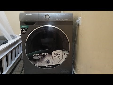 Hisense 12kg wash/dry review and demo🌸💡 #hisense#washingmachine
