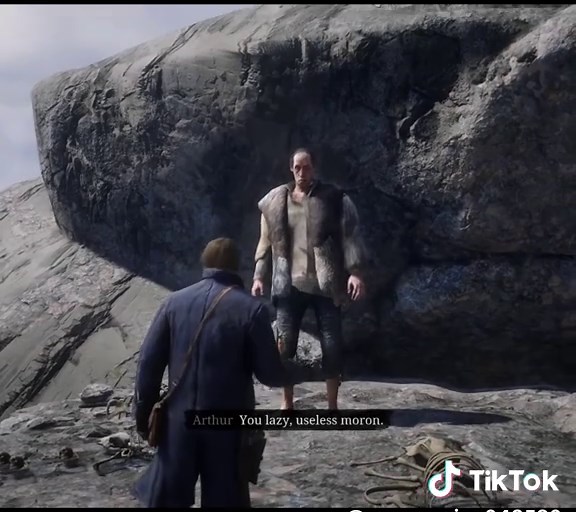 Arthur Encounters a Giant in Red Dead Redemption 2