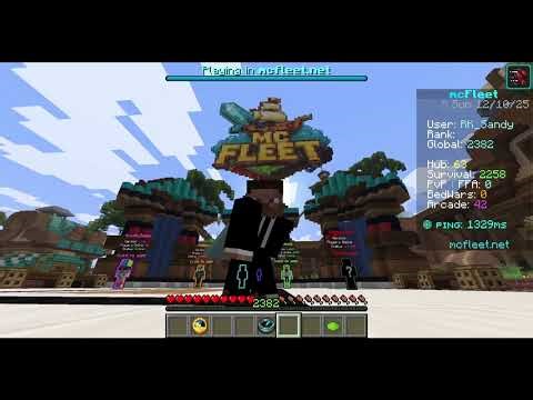 I Joined Gamer fleet's server to play with him | mcfleet ‪@McFleetDotNet‬ #minecraft