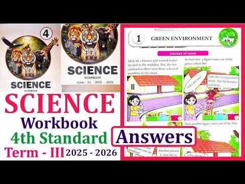 4th standard Science workbook term 3 unit 1 Green Environment l Ennum Ezhuthum term 3 workbook 2026