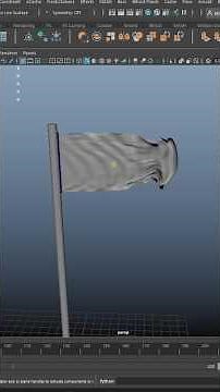 🔥 Realistic Flying Flag in Maya | Wind Effect Tutorial #shorts