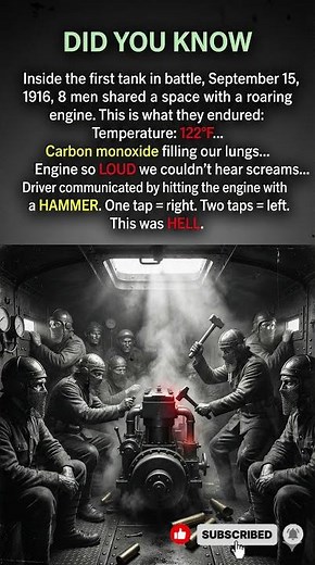First Tank Crew In Combat, September 15, 1916. This Is What They Endured...