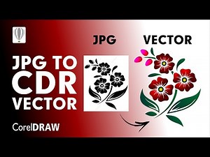 How to Convert JPG to CDR Vector in CoralDraw (Raster Image to Vector Image)